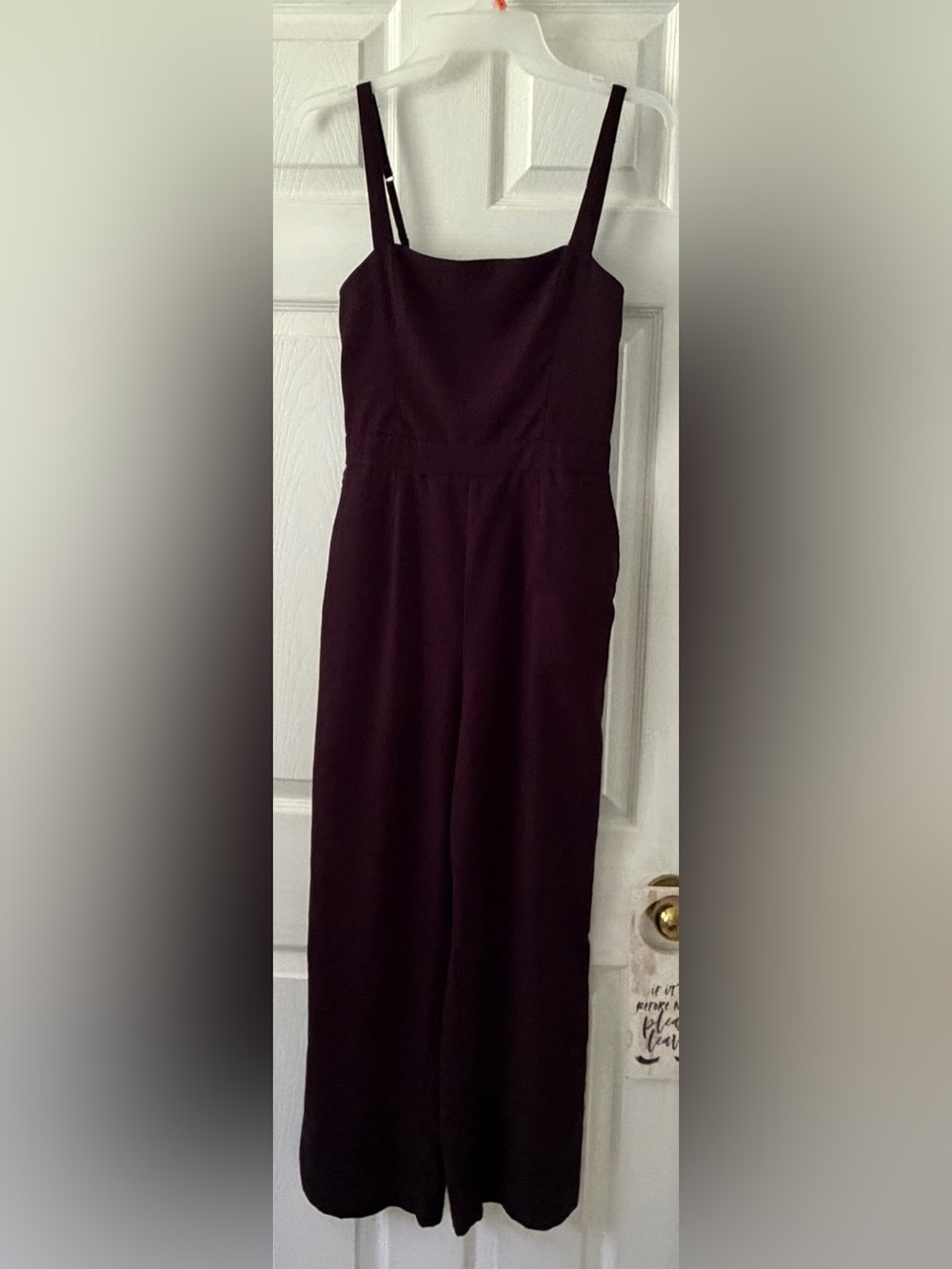 Abercrombie & Fitch Sleeveless Wide-Leg Jumpsuit in Black